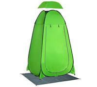 Outsunny Tenda Doccia da Campeggio con Porta a Cerniera e Borsa Blu Scuro