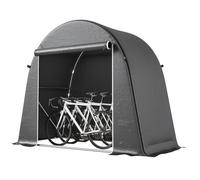 Outsunny Tenda Garage per Biciclette da Esterno 245x120x200cm Grigio Scuro