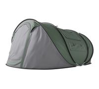 Outsunny Tenda per Campeggio 4 Posti con 2 Porte e 4 Finestre Arancione