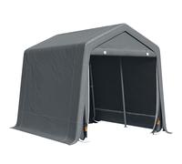 Outsunny Tendone Garage all'Aperto 2.8x2.4m per Moto e Biciclette, Casetta da Gi