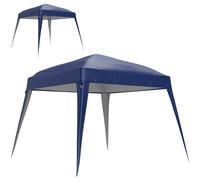 Outsunny Tessuto di ricambio per gazebo pieghevole 3 x 3 m (base)/ 2,4 x 2,4 m (cima), protezione solare UPF50+, SOLO SUPERFICIE INCLUSA, blu scuro