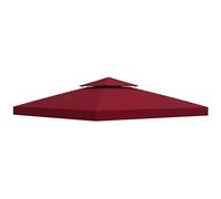 Outsunny Tetto di Ricambio per Gazebo 3x3 m a 2 Livelli Rosso