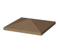 Outsunny Tetto di Ricambio per Gazebo 3x3 m da Giardino Marrone | Telo Gazebo, Resistente all'Acqua, Tessuto Oxford 600D 370g/㎡, Anti-UV 30+, 8 Fori di Drenaggio