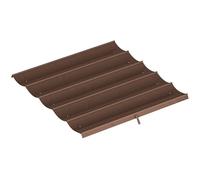 Outsunny Tetto per Gazebo Pergola per 3x3m 10 Fori Drenaggio Caffè