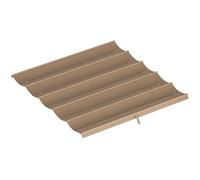 Outsunny Tetto per Gazebo Pergola per 3x3m 10 Fori Drenaggio Marrone Chiaro