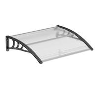 Outsunny Tettoia Moderna Impermeabile Anti-UV in PC 75x100x23 cm Marrone