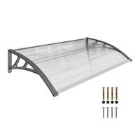 Outsunny Tettoia Moderna per Finestre e Porte in Policarbonato e Alluminio