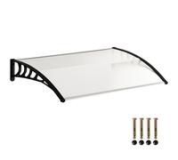 Outsunny Tettoia per Esterni Ricurva in Pannelli di Policarbonato PP e Alluminio