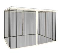 Outsunny Zanzariera per Gazebo Tende di Ricambio con Cerniere 352x207cm