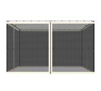 Outsunny Zanzariera per Gazebo Tende di Ricambio con Cerniere 352x207cm