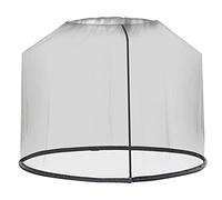 Outsunny Zanzariera per Ombrellone 3x2.3 m a Maglie Strette, Rete per Ombrellone da Giardino Regolabile con Apertura a Cerniera e Tubo Riempibile con Acqua o Sabbia, Nero