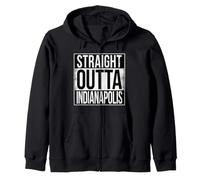 Outta Indianapolis Diritto Felpa con Cappuccio