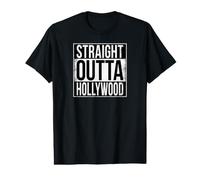 Outta Straight Hollywood Maglietta con Stampa Grafica Economica