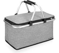 Outtec Cesta Termica, 29L, Cesta Pieghevole con Manici, Borsa Termica con Chiusura a Doppia Cerniera, Resistente alle Intemperie, Cesta per Alimenti e Bevande