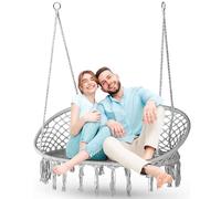 Outtec Poltrona Sospesa Doppia Boho - Portata Massima 200kg - Altalena da Interno ed Esterno