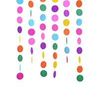 Outus 2 Pezzi 4 Metri Ghirlanda Carta Decorazione Colori Assortiti Cerchio Punti Sospesi per Festa di Compleanno Matrimonio