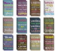 Outus 24 Pezzi Blocchi Note Ispiratori Mini Taccuino Motivazionale Blocchi per Appunti del Diario Tascabili Piccoli Blocchi Note Stimolante per Regali Viaggio Casa Ufficio Scuola, 12 Stili