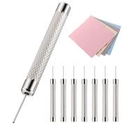 Outus 8 Pezzi Card Pin di Sim Espulsione Strumento di Rimozione Pin di Espulsione Ago con 4 Pezza per Pulire con Modelli di iPhone, Pods, Samsung Galaxy Note/S/Edge/J Series, HTC Telefono Modelli