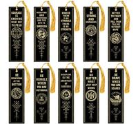 Outus Segnalibro per rune celtiche, in PVC, con nappe, per casa, ufficio, scrittore, studenti, quaderni e etichette regalo