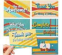 Outus Thank You Postcards Appreciation Gift 4x6 You Are Awesome Cards for Employee Teacher CNA Week Motivational You're Amazing Post Cards for Employee Appreciation Gifts
