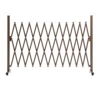 Outusnny Steccato per Giardino in Metallo a Larghezza Regolabile 250x103.5 cm