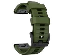 OUTVI Cinturino in silicone compatibile con Garmin fenix 5x 6x Pro 7x 3 hr Quick Fit 26 mm cinturini di ricambio per Epix Pro Gen 2 51mm Enduro 2 Descent Mk1 Mk2 Mk2i Mk3i tactix soft uomo donna verde