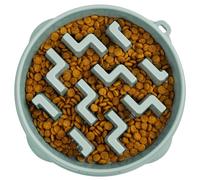 Outward Hound Fun Feeder Slo Bowl, grande ciotola per cani con alimentazione lenta, 4 tazze, salvia