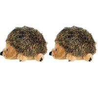 Outward Hound Hedgehogz - gioco peluche per cani - a forma di porcospino - marrone - S (Confezione da 2)