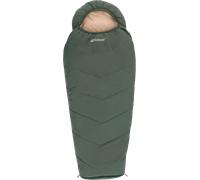 Outwell convertible junior sacco a pelo a mummia estensibile per bambini fino a 140 - 170 cm verde polvere