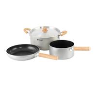 Outwell - Feast keramisches Topfset L - Pentola Pfanne Ø 17 cm / Topf Ø 17 & 1 grigio