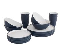 Outwell - Gala Geschirrr-Set 4 Personen - Set stoviglie blu/grigio