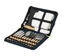 Outwell - Morella Picknick-Besteckset - Set posate nero