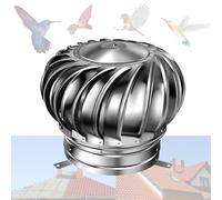 OUUOYSD Cappello del Camino, Ventilatore a turbina in Acciaio Inossidabile 304, Tappo di sfiato Non motorizzato, Spesso e Resistente alle intemperie(1000mm/40in)