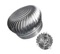 OUUOYSD Cappello del Camino, Ventilatore Rotante for Camino in Acciaio Inossidabile con Tetto a Cappuccio Anti-tiraggio discendente(150mm/5.91in)