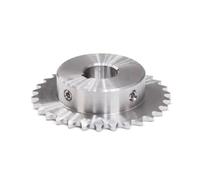 OUUOYSD Pignone per Catena a rulli dentati, 1 pz 22-30 Denti 04C 304 Acciaio Inossidabile Ruota dentata Industriale Catena ingranaggio Foro 8-25 mm(22 Teeth,15mm(Keyway 5x2.3mm))