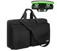 OUUTMEE Borsa da trasporto per controller DJ, custodia da trasporto per controller DJ, borsa protettiva DJ con cinghie per la spalla, adatta per Pioneer, Nero , Grande - 70 x 40 x 12.5CM
