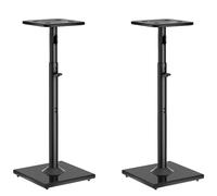 OUUTMEE Coppia di supporti universali per altoparlanti surround fino a 10 kg, supporti per altoparlanti da pavimento con gestione dei cavi, supporti per altoparlanti da scaffale per Bose, Polk, JBL