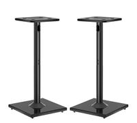 OUUTMEE Coppia di supporti universali per altoparlanti surround fino a 10 kg, supporti per altoparlanti da pavimento con gestione dei cavi, supporti per altoparlanti da scaffale per Bose, Polk, JBL