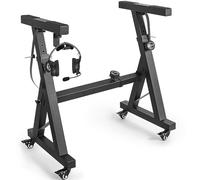 OUUTMEE Supporto Tastiera Pianola, stile Z pesante, regolabile in altezza 62 - 92 cm, lunghezza 57 - 89 cm, larghezza 41 cm, supporto digitale con ruote, regolabile e portatile