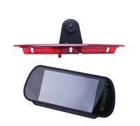 OUVECR Telecamera Posteriore per Ford per Transit per Van 2015-2020 Telecamera Retromarcia Parcheggio con Luce LED Freno Auto Retrocamera(Orange)