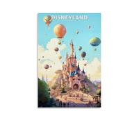 ouweri Disneyland Parigi - Poster da viaggio vintage, stampa artistica per appendere foto, decorazione per la casa, opere d'arte, 30 x 45 cm