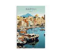 ouweri Napoli Italy - Poster vintage da viaggio, su tela, decorazione da parete, decorazione moderna, 30 x 45 cm