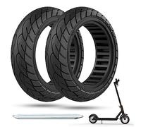 OUXI 10x2,5 Pneumatici Solidi per 60/70-6.5 Scooter Elettrico Pneumatici in Gomma, Ruota di Ricambio da 10 Pollici Anti Puntura per Ninebot Max G30P G30LP Pneumatici di Ricambio