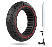 OUXI 10x2,5 Pneumatici Solidi per 60/70-6.5 Scooter Elettrico Pneumatici in Gomma, Ruota di Ricambio da 10 Pollici Anti Puntura per Ninebot Max G30P G30LP Pneumatici di Ricambio