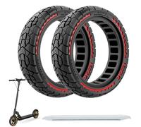 OUXI 8,5 pollici E-Scooter pneumatici solidi,8 1/2x2 Offroad pneumatico per Xiaomi M365/Pro2/Pro/1S/Gotrax Gxl V2/XR E-Scooter e tutti i 8,5'' pneumatici originali per anteriore/posteriore(Rosso 2pz)