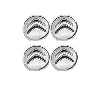 OUXVSLJA 4 Pezzi Auto Tappi Coprimozzo per Citroën Jumper/Relay 1994-2024,Ruota Tappo Tappi Centro Impermeabile Antiruggine Antipolvere Decorazione Esterna Accessori,60mm-Silver