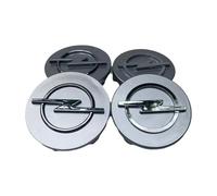OUXVSLJA 4 Pezzi Auto Tappi Coprimozzo per Opel Antara 2006-2016,Ruota Tappo Tappi Centro Impermeabile Antiruggine Antipolvere Decorazione Esterna Accessori,60mm-Silver