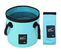 OUYIWEIMAOYI Secchio Pieghevole, 12L Secchio Pieghevole Portatile Contenitore di stoccaggio da Campeggio lavandino, per Viaggiare, Pesca,Canottaggio,Giardinaggio,Lavaggio Auto (20L, Light Blue)