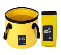 OUYIWEIMAOYI Secchio Pieghevole, 12L Secchio Pieghevole Portatile Contenitore di stoccaggio da Campeggio lavandino, per Viaggiare, Pesca,Canottaggio,Giardinaggio,Lavaggio Auto (12L, Yellow)