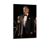 Ouyniei Andrea Bocelli - Poster decorativo da parete vintage, stampa estetica retrò, perfetta per soggiorno, camera da letto, ufficio, casa, studio, stile cornice, 60 x 90 cm
